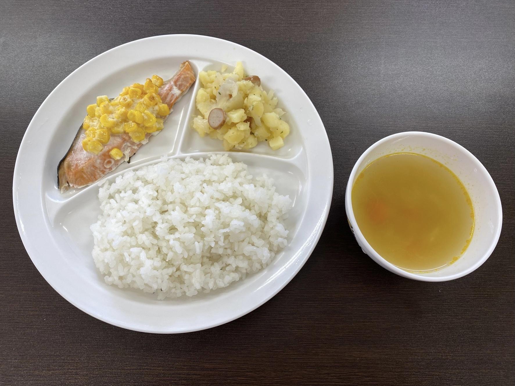 鮭のコーンマヨネーズ焼き