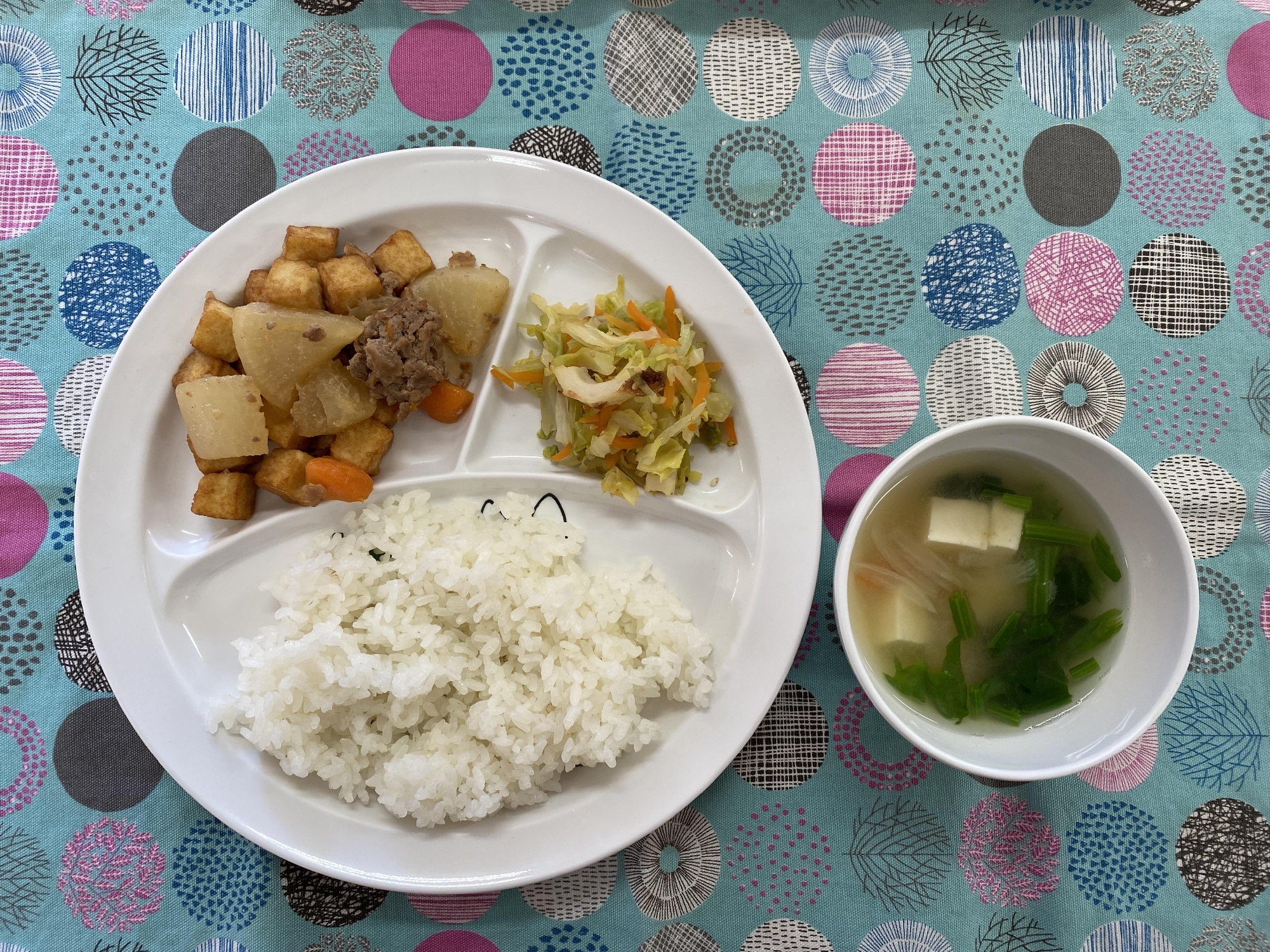 厚揚げと豚肉の煮物