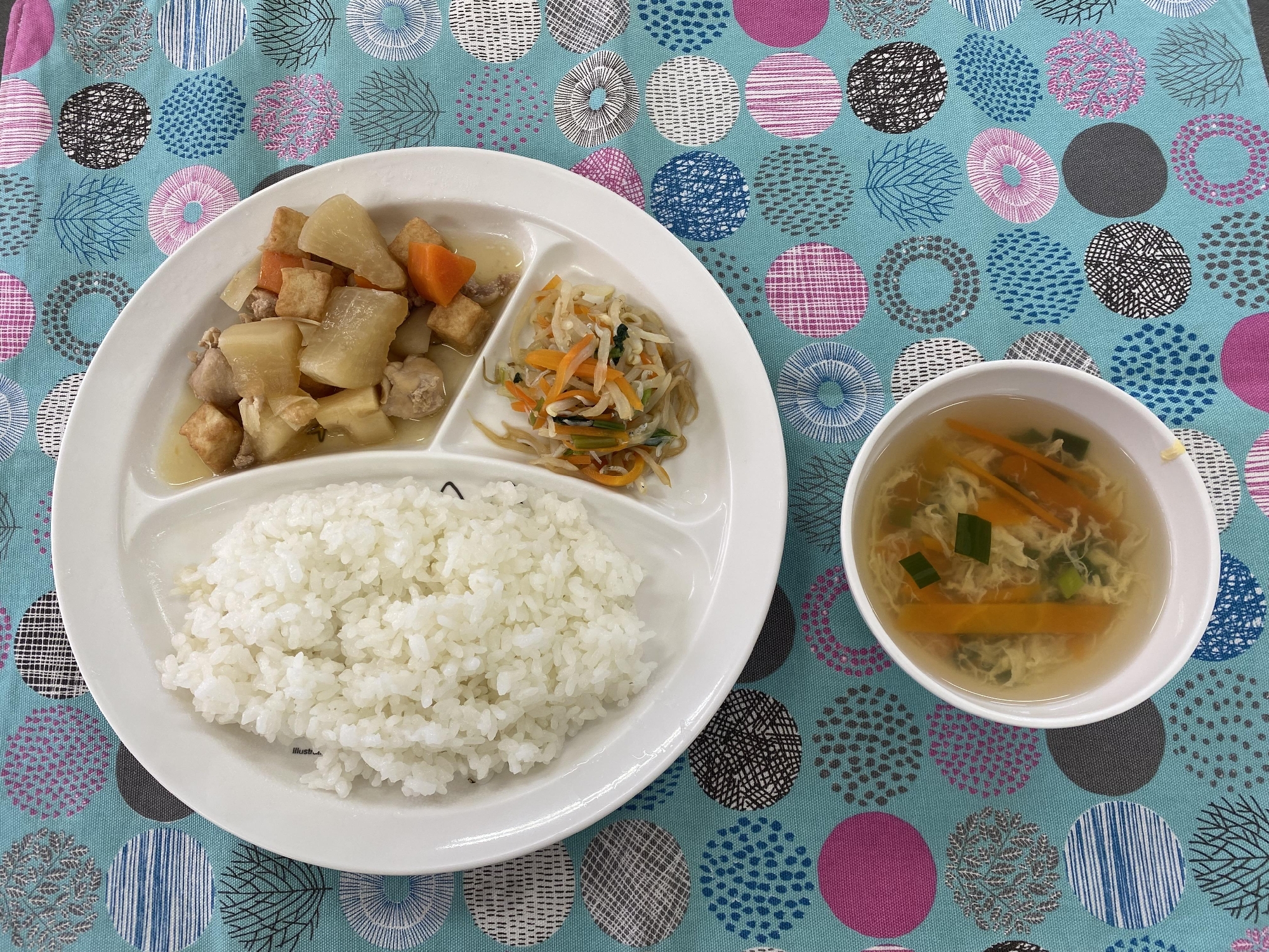 厚揚げと鶏肉と筍の煮物