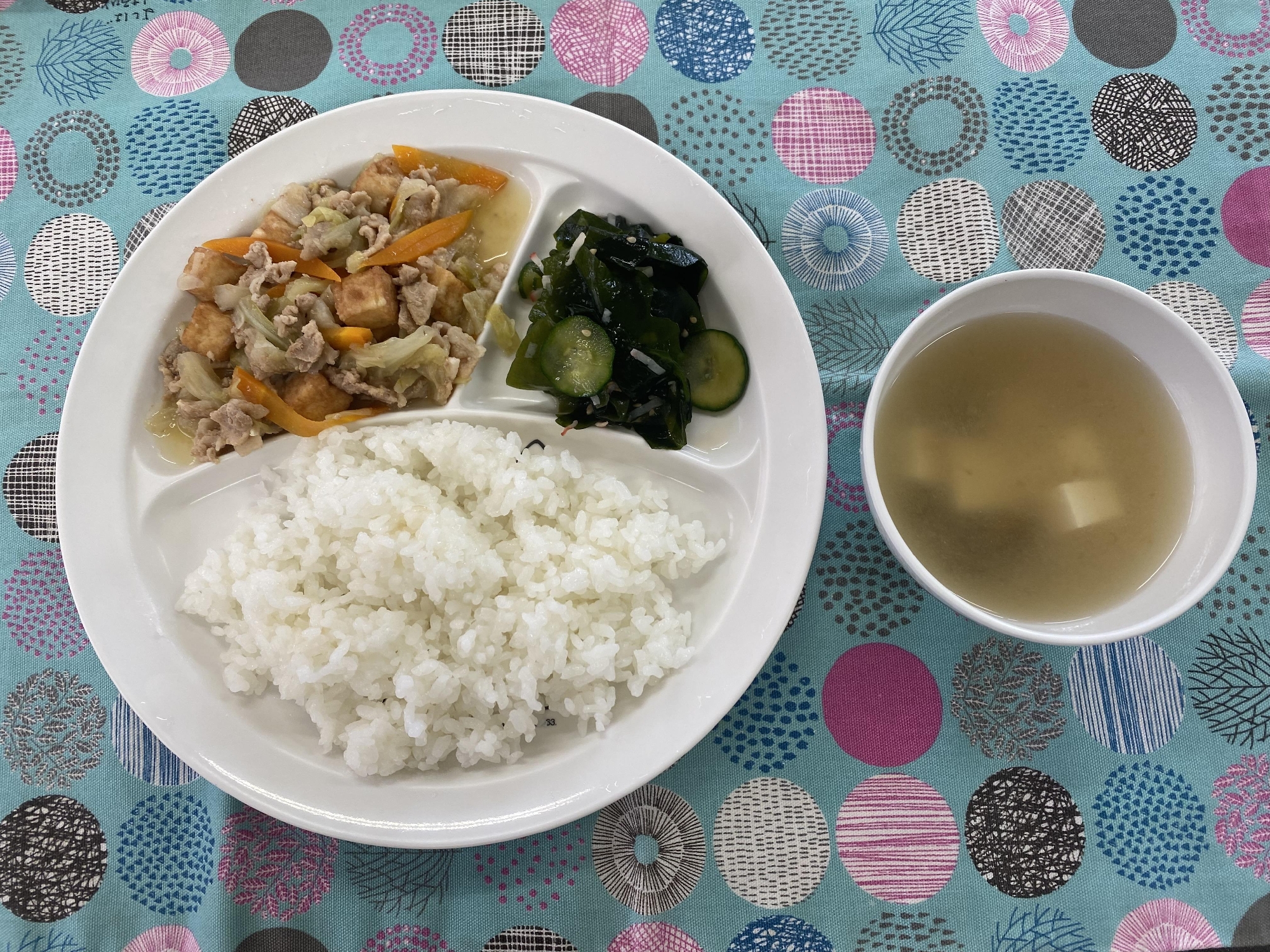 豚肉と生揚げの味噌炒め