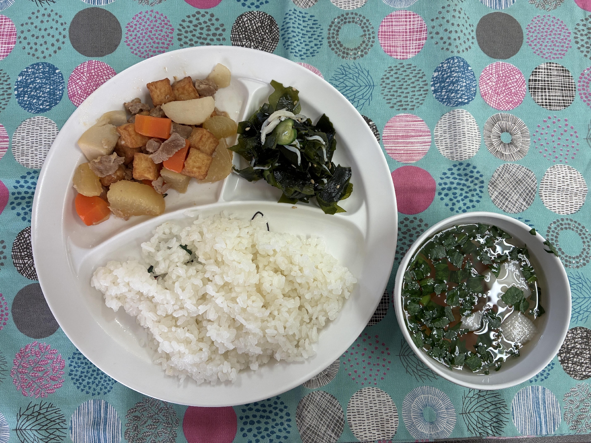 厚揚げと豚肉の煮物