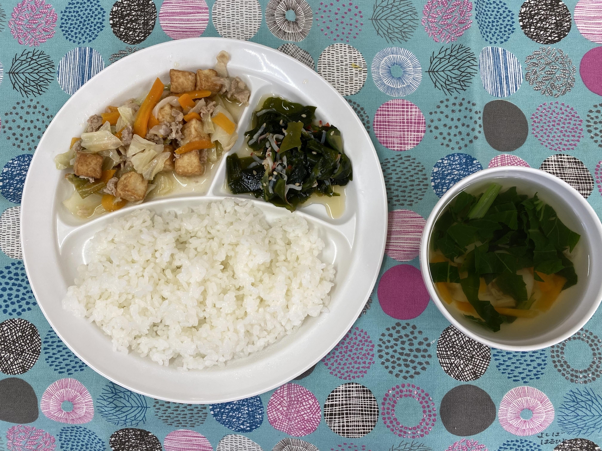 6/20(木)　豚肉と生揚げの味噌炒め