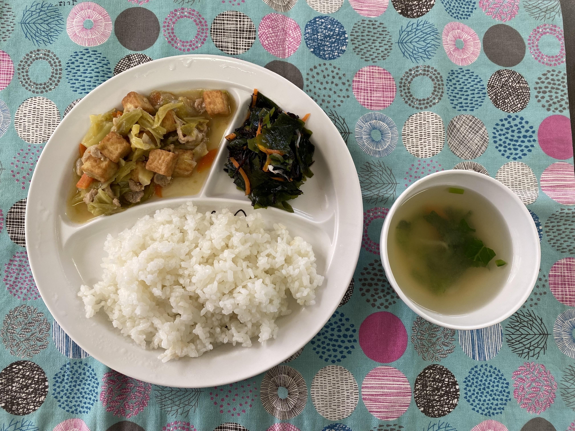 豚肉と生揚げの味噌炒め