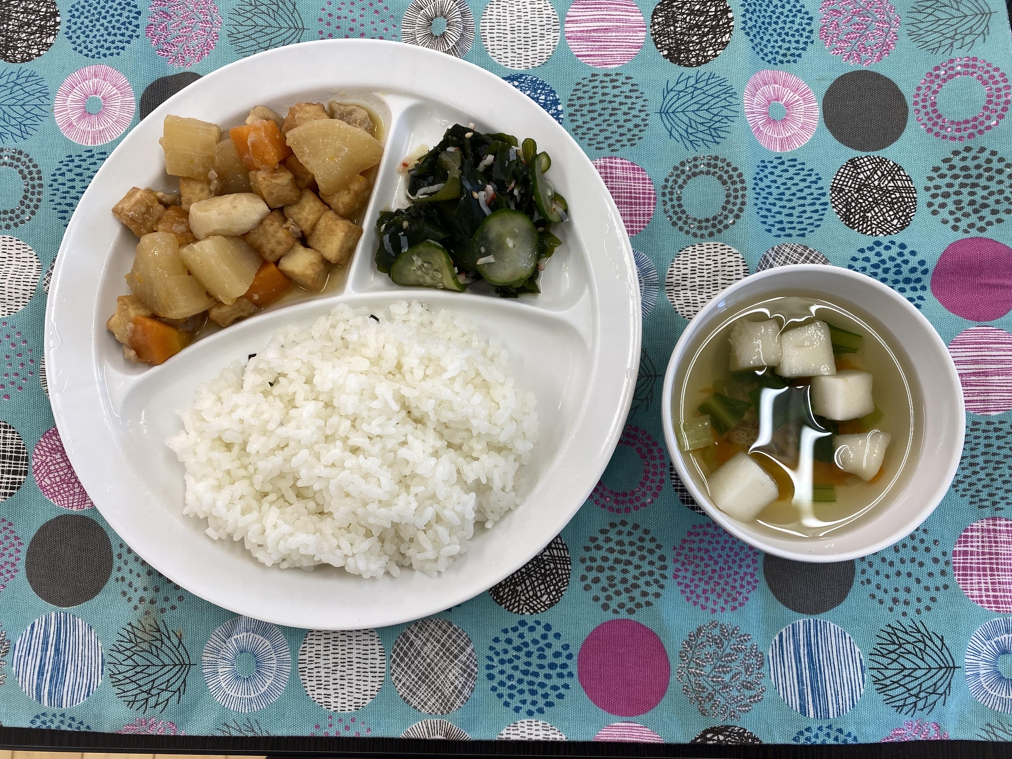 厚揚げと鶏肉の煮物