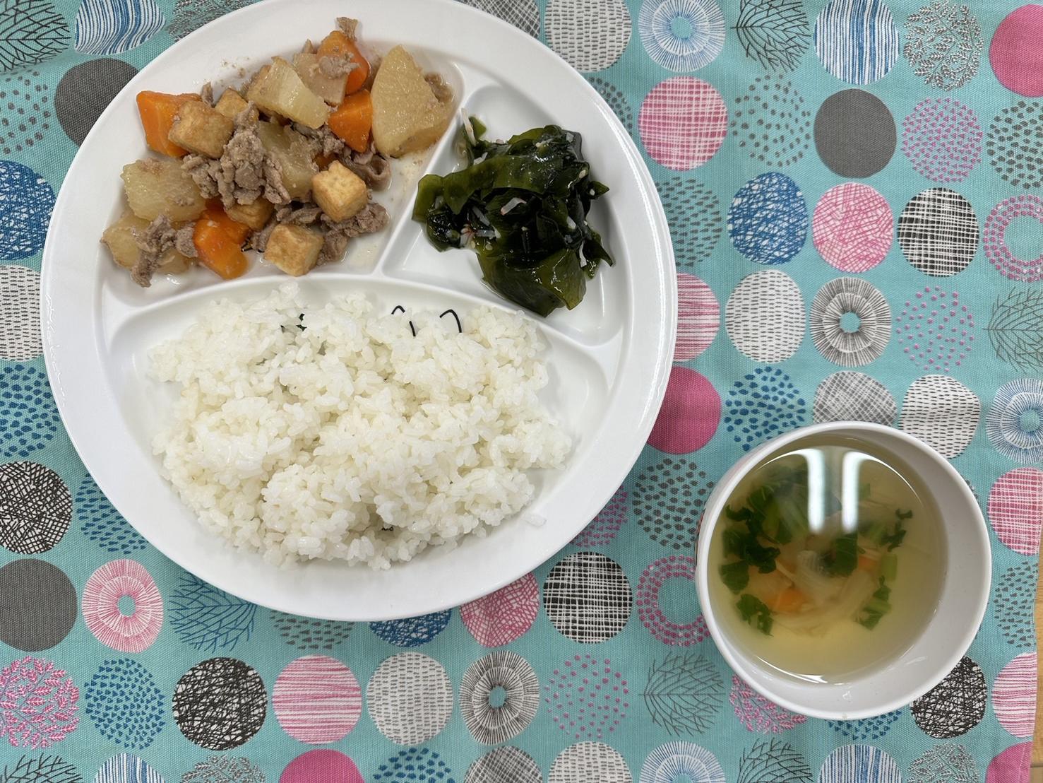 厚揚げと豚肉の煮物