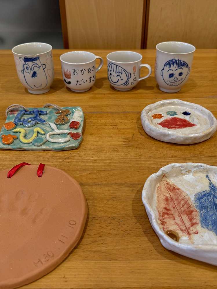 陶芸作品作り（0歳児ひよこ組から年長ほしぐみまで全学年）
